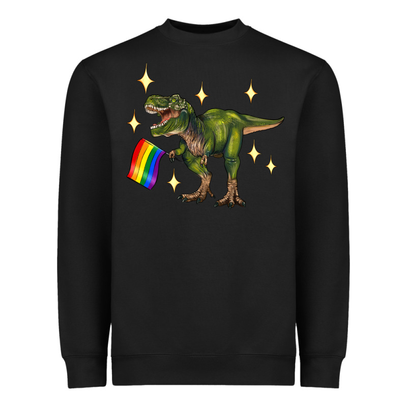 Lgbtq+  T Rex Heavyweight Sweatshirt by Artiststas | Teevron