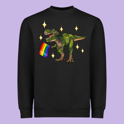 Lgbtq+  T Rex Heavyweight Sweatshirt Designed By Artiststas