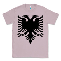 Lilac Albanian Flag Eagle Double Red Albania Shqipe Kosovo Classic Tee - longCreatives