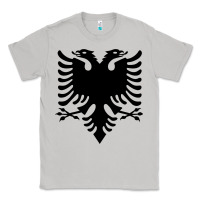 Moon Dust Albanian Flag Eagle Double Red Albania Shqipe Kosovo Classic Tee - longCreatives