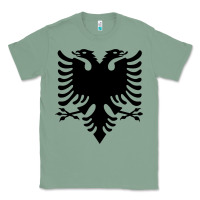 Sage Albanian Flag Eagle Double Red Albania Shqipe Kosovo Classic Tee - longCreatives