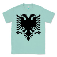 Seafoam Albanian Flag Eagle Double Red Albania Shqipe Kosovo Classic Tee - longCreatives