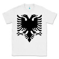 White Albanian Flag Eagle Double Red Albania Shqipe Kosovo Classic Tee - longCreatives