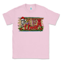 Bubblegum Pink Christmas Western Papa Claus Classic Tee - RanaPortraitStore