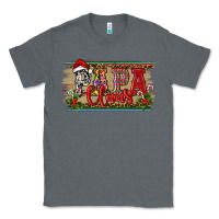 Charcoal Heather Christmas Western Papa Claus Classic Tee - RanaPortraitStore