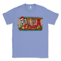 Colony Blue Christmas Western Papa Claus Classic Tee - RanaPortraitStore