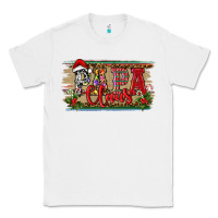 White Christmas Western Papa Claus Classic Tee - RanaPortraitStore