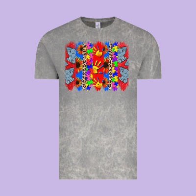 Autism Brushstrokes Vintage Tee Designed By Cowgirlartshop