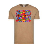 Vintage Coffee Autism brushstrokes Vintage Tee - CowGirlArtShop