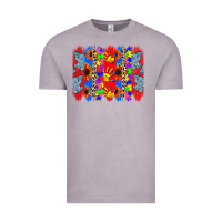 Vintage Zinc Autism brushstrokes Vintage Tee - CowGirlArtShop