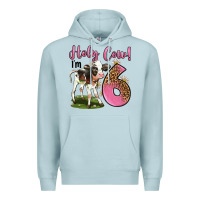 Blue Mist holy cow i'm 6 years old Premium Hoodie - LillyAllenDesigns