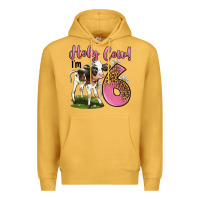 Mustard holy cow i'm 6 years old Premium Hoodie - LillyAllenDesigns