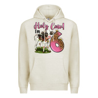 Oatmeal Heather holy cow i'm 6 years old Premium Hoodie - LillyAllenDesigns