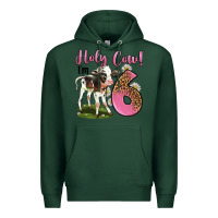 Sports Green holy cow i'm 6 years old Premium Hoodie - LillyAllenDesigns