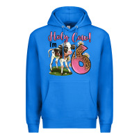 True Royal holy cow i'm 6 years old Premium Hoodie - LillyAllenDesigns