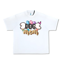 White Easter Dog Mom Easter Day Urban Heavy Tee - CowGirlArtShop