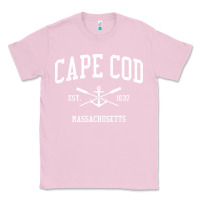 Bubblegum Pink Cape Cod MA Vintage Crossed Oars & Boat Anchor Sports Sweat Classic Tee - longCreatives