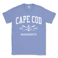Colony Blue Cape Cod MA Vintage Crossed Oars & Boat Anchor Sports Sweat Classic Tee - longCreatives