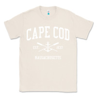 Natural Cape Cod MA Vintage Crossed Oars & Boat Anchor Sports Sweat Classic Tee - longCreatives