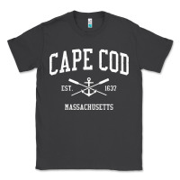 Smoke Cape Cod MA Vintage Crossed Oars & Boat Anchor Sports Sweat Classic Tee - longCreatives