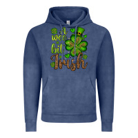 Vintage Denim St. Patrick's A wee bit irish Vintage Hoodie - OliviaCreatesArt