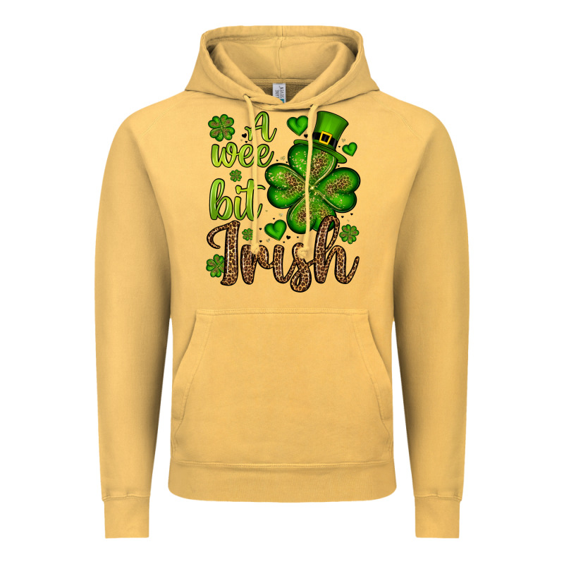 St. Patrick's A Wee Bit Irish Vintage Hoodie by OliviaCreatesArt | Teevron