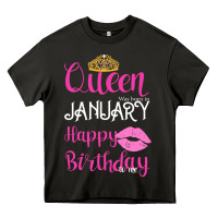 Asphalt Queen Was Born İn January Happy Birthday Heavy Core Tee - Bettercallsaul