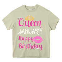 Mossy Queen Was Born İn January Happy Birthday Heavy Core Tee - Bettercallsaul