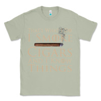 Matcha That's What I Do I Smoke Cigars And I Know Things Classic Tee - longCreatives