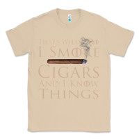 Mushroom That's What I Do I Smoke Cigars And I Know Things Classic Tee - longCreatives