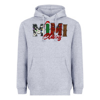 Heather Grey mimi claus Heavyweight Hoodie - BarkalooDesign