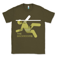 Army Green The Backrooms graphic Classic Tee - longCreatives