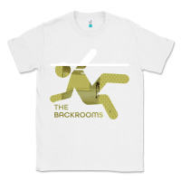 White The Backrooms graphic Classic Tee - longCreatives