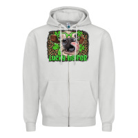Dove Grey lucky heifer with glasses st patricks Zipper Hoodie - Artiststas
