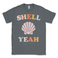 Charcoal Heather vintage retro shell yeah beach tropical vacation gifts t shirt Classic Tee - longCreatives