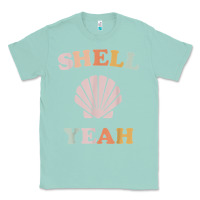 Seafoam vintage retro shell yeah beach tropical vacation gifts t shirt Classic Tee - longCreatives