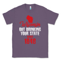 Lavender Wisconsin Out Drinking Your State Since 1848 Classic Tee - longCreatives