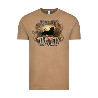 Vintage Coffee Keep it wild western bull Vintage Tee - HowdyJamesFarm