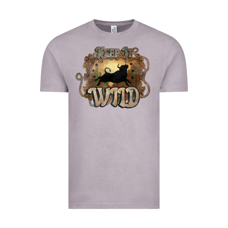 Keep It Wild Western Bull Vintage Tee by HowdyJamesFarm | Teevron