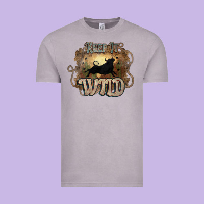 Keep It Wild Western Bull Vintage Tee Designed By Howdyjamesfarm