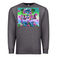 Charcoal Heather aloha stitch Premium Sweatshirt - AdoDesignShop