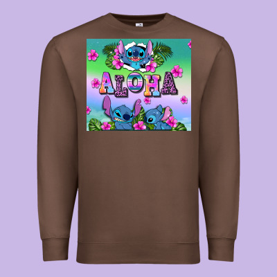 Aloha Stitch Premium Sweatshirt Designed By Adodesignshop