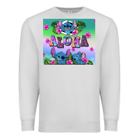 Dove Grey aloha stitch Premium Sweatshirt - AdoDesignShop
