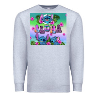Heather Grey aloha stitch Premium Sweatshirt - AdoDesignShop