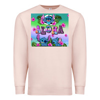 Pale Pink aloha stitch Premium Sweatshirt - AdoDesignShop