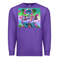 Purple aloha stitch Premium Sweatshirt - AdoDesignShop