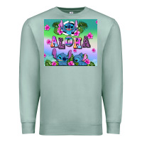 Seafoam aloha stitch Premium Sweatshirt - AdoDesignShop