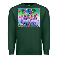 Sports Green aloha stitch Premium Sweatshirt - AdoDesignShop