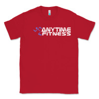 Red Anytimes Fitness Classic Tee - longCreatives