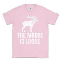 Bubblegum Pink The Moose Is Loose Alaska Moose Classic Tee - longCreatives